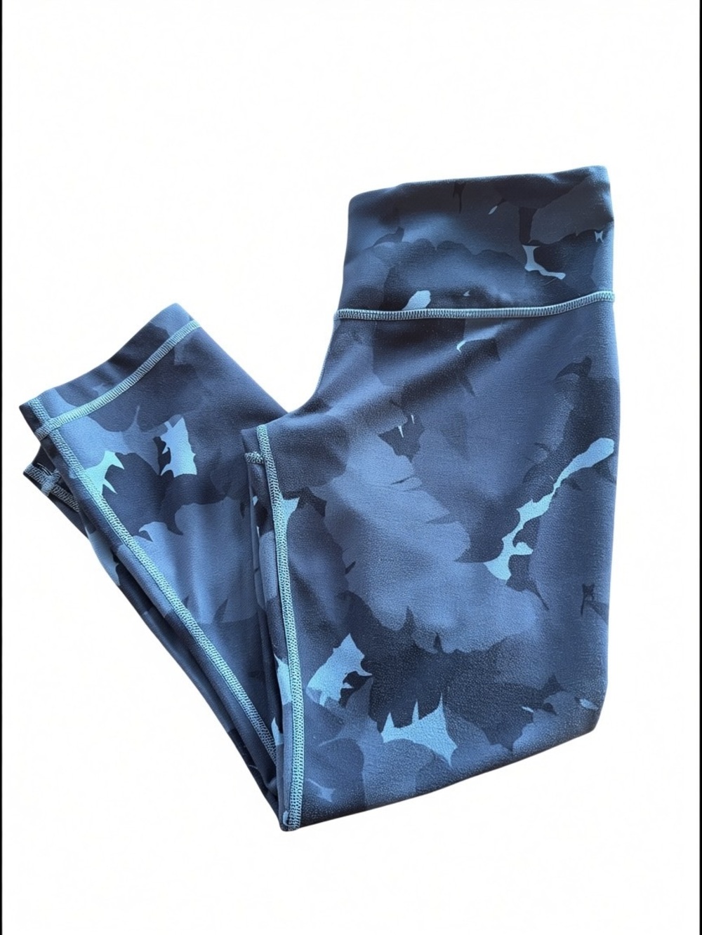 Kids Blue Camo Active Leggings